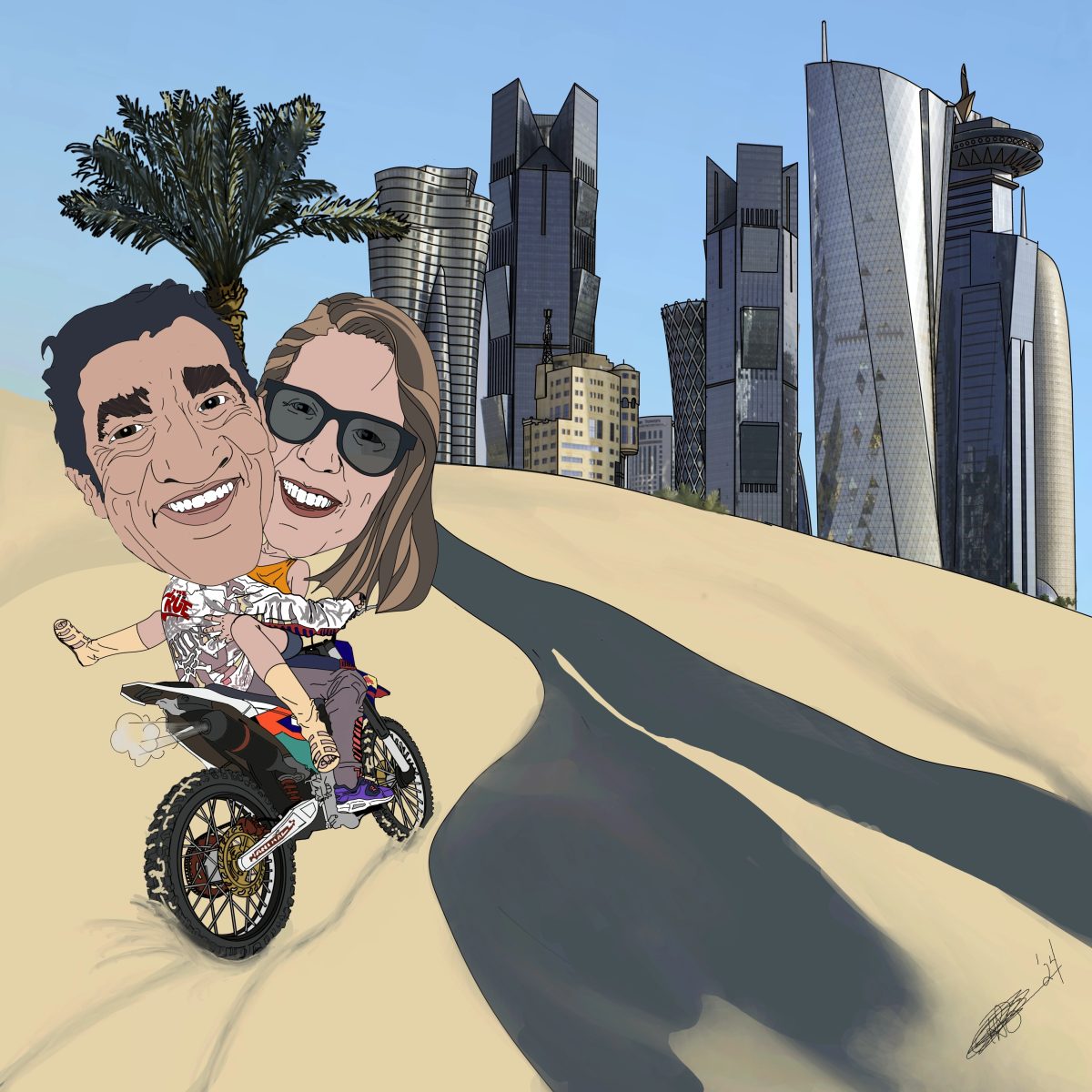 Adrienne friend2 — Caricatures by Paul Samson